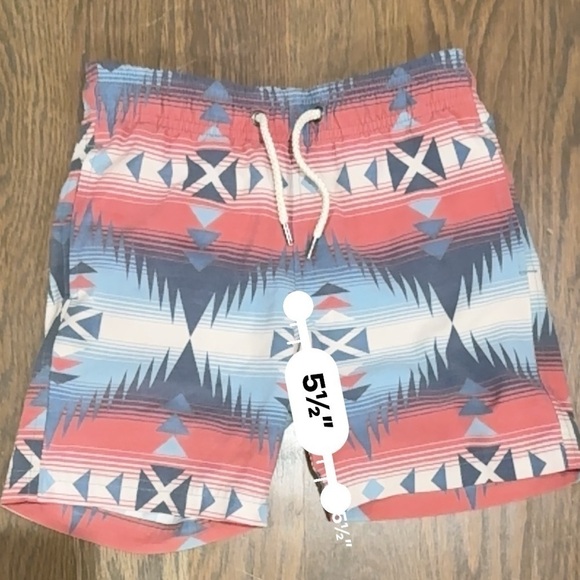 Faherty Southwestern Beacon Trunk Colorado Jewel Swim Short S kids board shorts - Picture 6 of 7